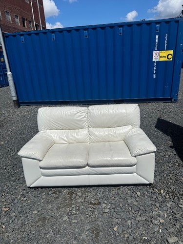 Dfs white leather seater - dfs,