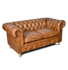 2 Seater Real Genuine Leather
