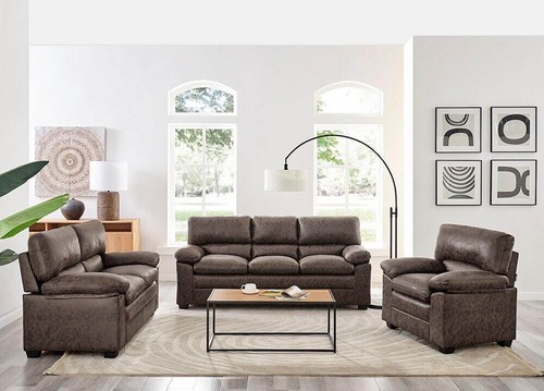 Faux leather sofa suite - faux,