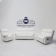 Cooper Recliner Sofa in White