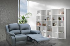 GREY TWO SEATER SOFA RECLINER