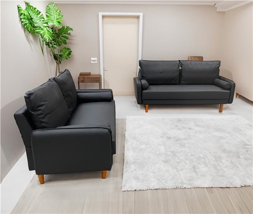 Lazy boy black sofa - black, suites