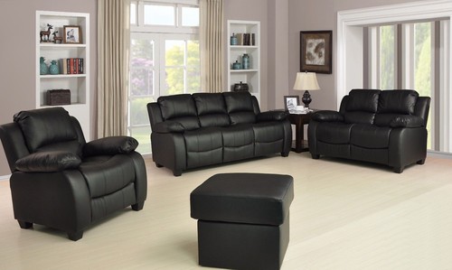 Leather sofa set 1 suite - set,